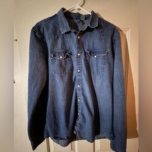 Divided Blue Denim Shirt
